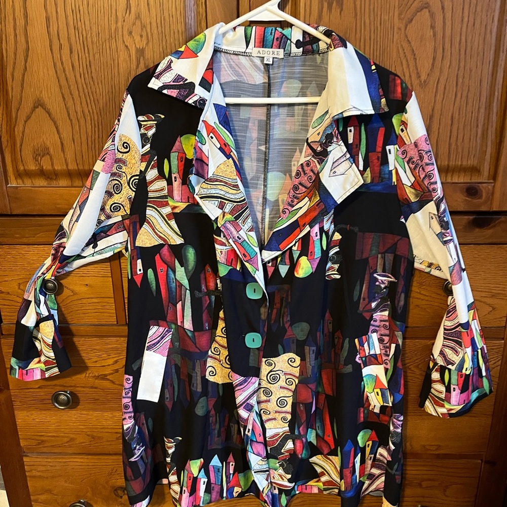 Adore Multicolor Abstract Blazer